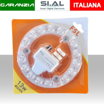 Circolina LED Magnetica 13W 4000K Luce Naturale 1250 Lumen | Ricambio Plafoniera