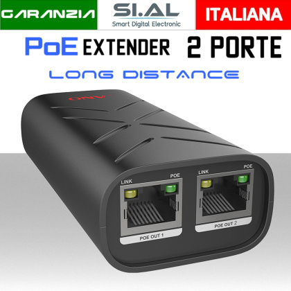 PoE Extender 1 In 2 Out 3 Porte RJ45  | PSE-PD3121