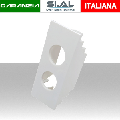 Adattatore Portafrutto 2 Fori Bianco | Vimar Linea bianco