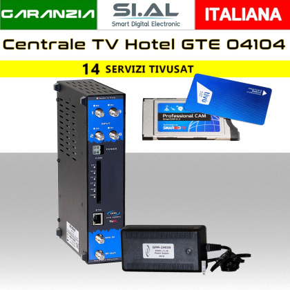 Centrale TV Hotel 14 canali Tivusat GDS | GTE-04104