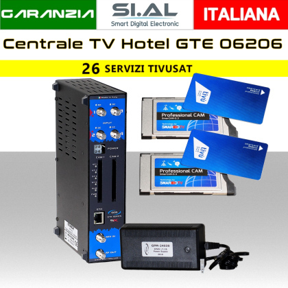 Centrale TV Hotel 26 canali Tivusat GDS | GTE-06206