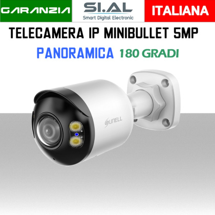 Telecamera Panoramica IP MINI Bullet PoE 5MP Video analisi SN-IPR8152KKAC-B