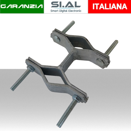 Cavallotto a 8 con distanziatore 5 cm Palo-Palo Ø 30-60mm ZN1142AZ