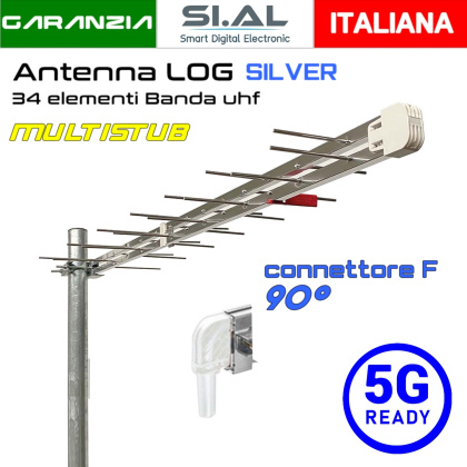 Antenna Logaritmica 34 Elementi UHF 5G Ready | Emme Esse 45LN34F
