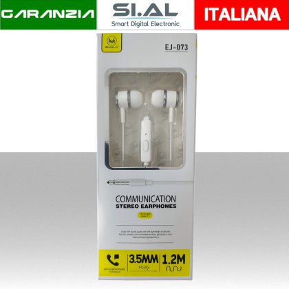 Auricolari Stereo In-Ear con Microfono e Cavo Jack 3.5mm