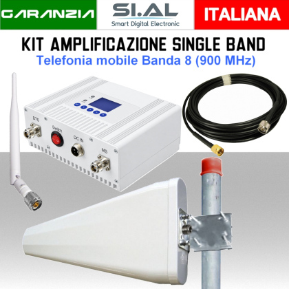 Amplificatore Telefonia Mobile Banda 8 (900 MHz)  KIT Certificato